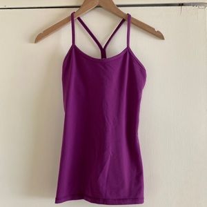 Lululemon purple Power Y Tank